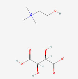 Structure of Choline bitartrate Source