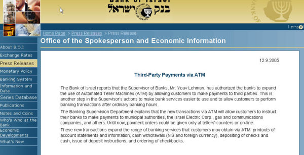 Bank of Israel